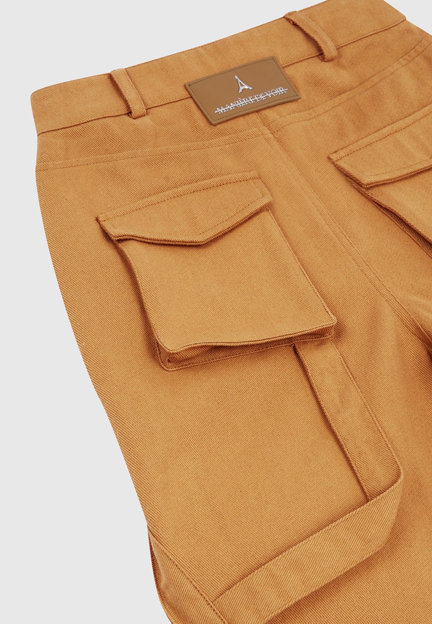 High Waisted Cargo Pants - Tan