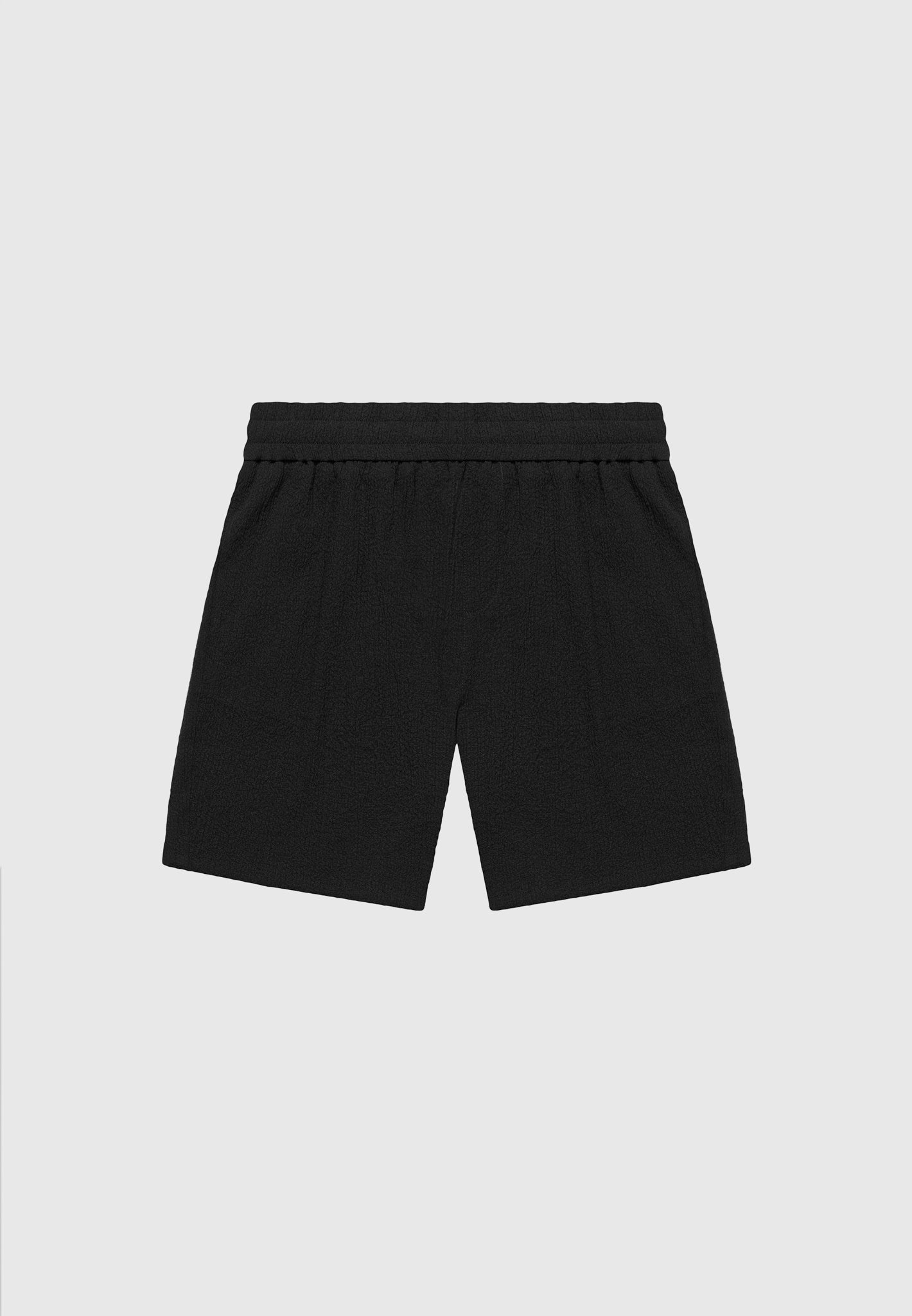 Seersucker Shorts - Black
