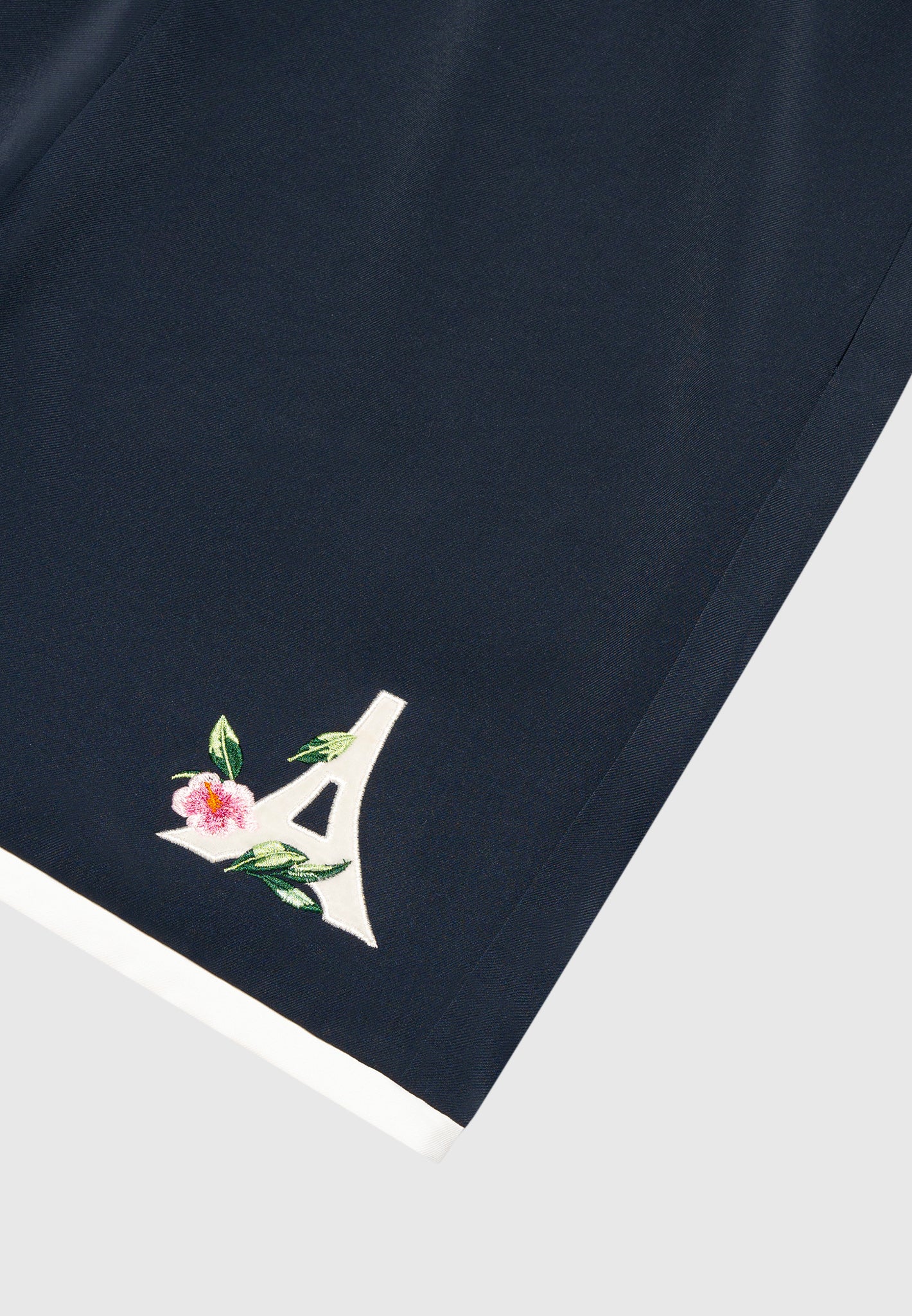 Velvet Eiffel Shorts  - Navy/White